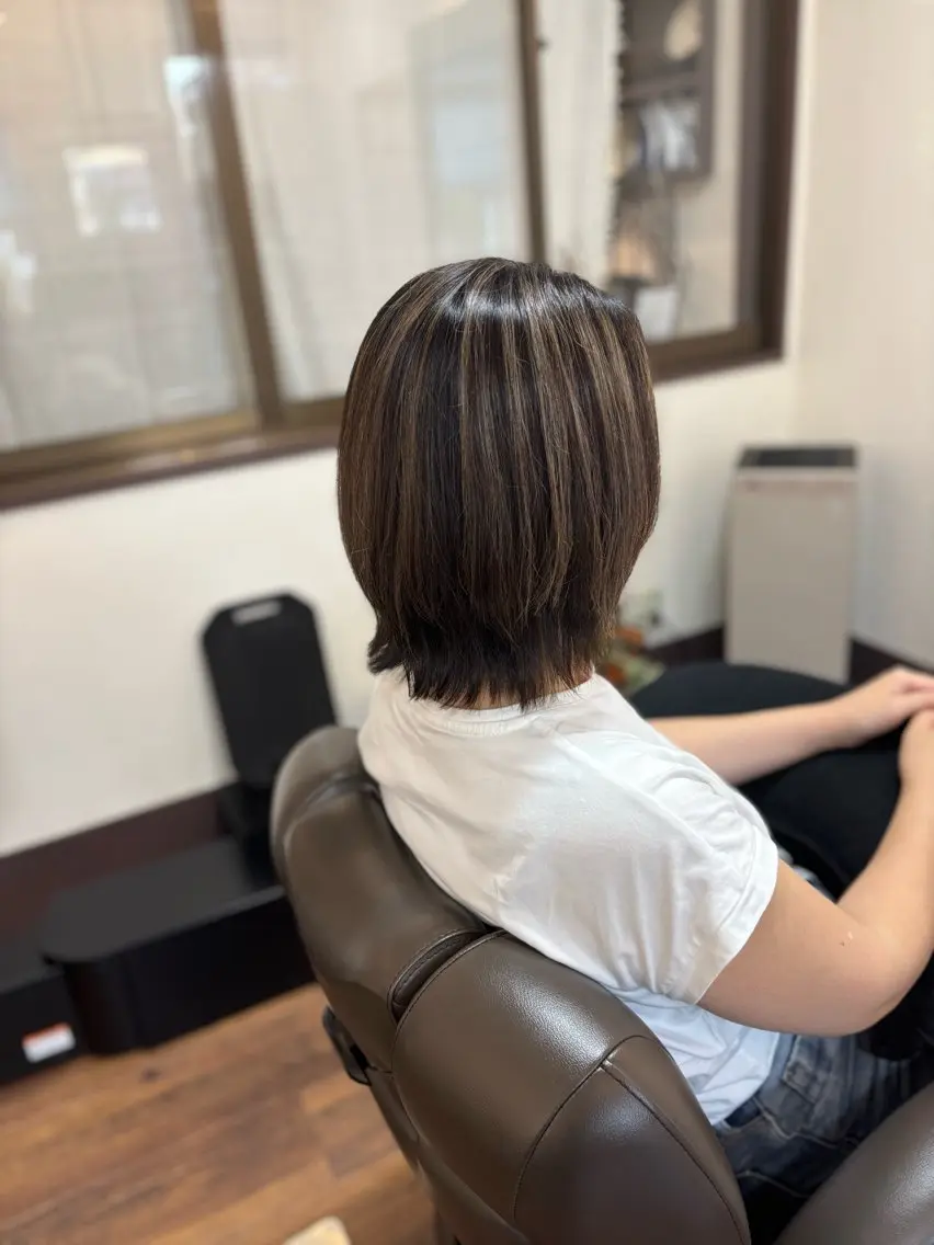 ショート ヘアカラー トリートメント 池岡 洋子のヘアスタイル