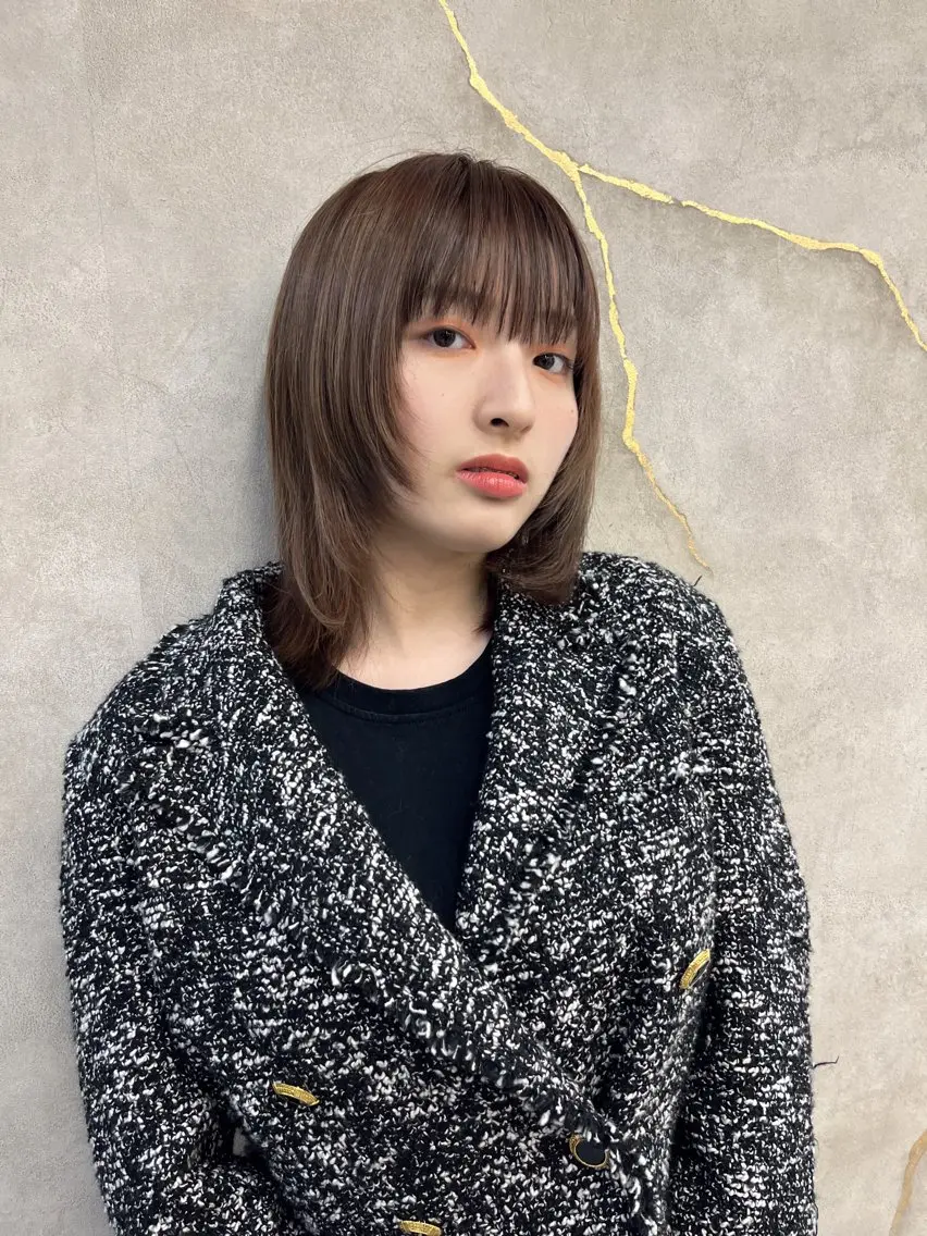ミディアム 池袋/似合わせ/縮毛 髪質改善【ugen】のヘアスタイル