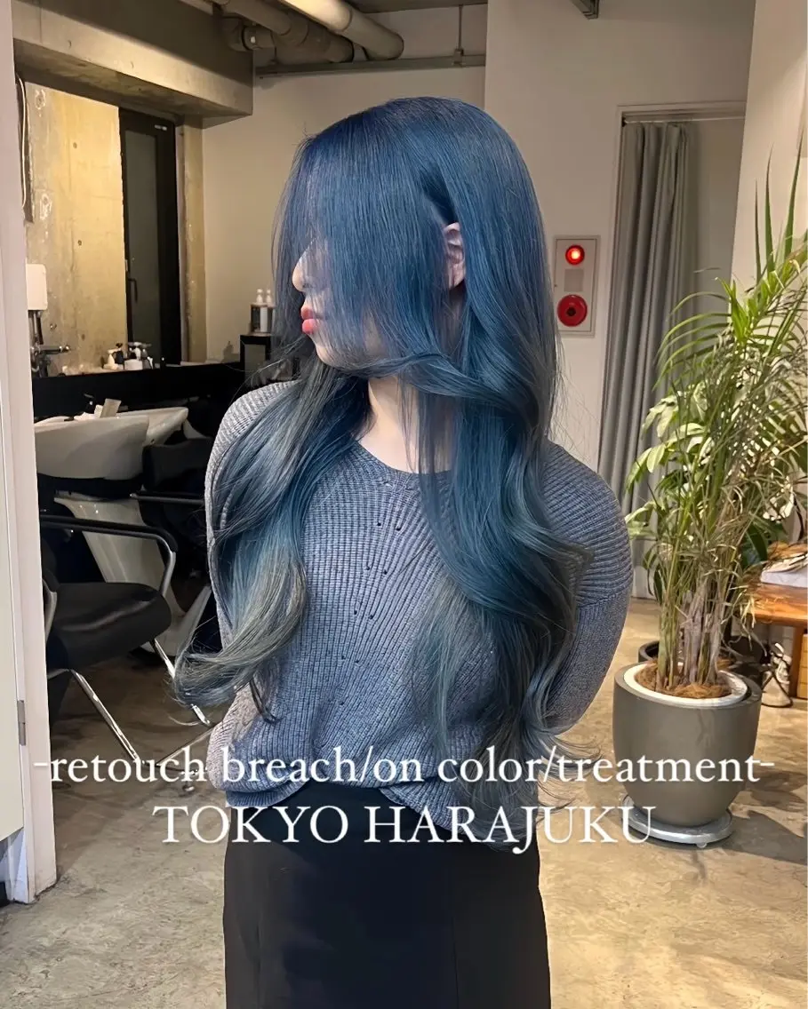 カラー ウルフ/レイヤー/ ブリーチカラーのヘアスタイル