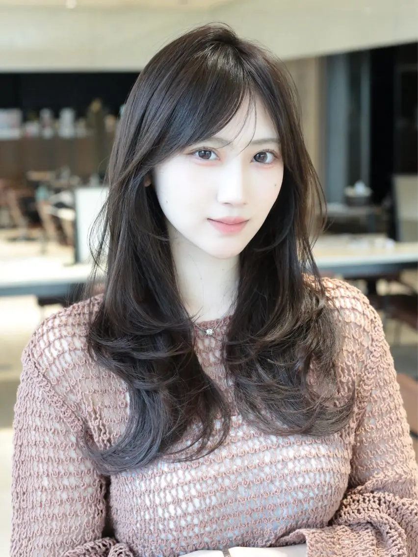 ロング カラー レイヤーカット カット ヘアカラー トリートメント レイヤー/顔周り /透明感🩶高橋大のヘアスタイル
