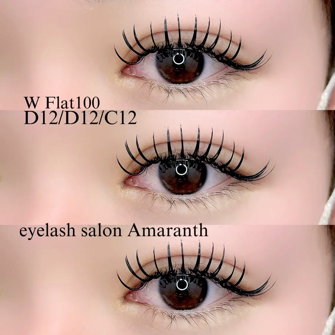 マツエク・マツパ フラットラッシュ 【Amaranth】 立川店🌟のマツエク・マツパデザイン