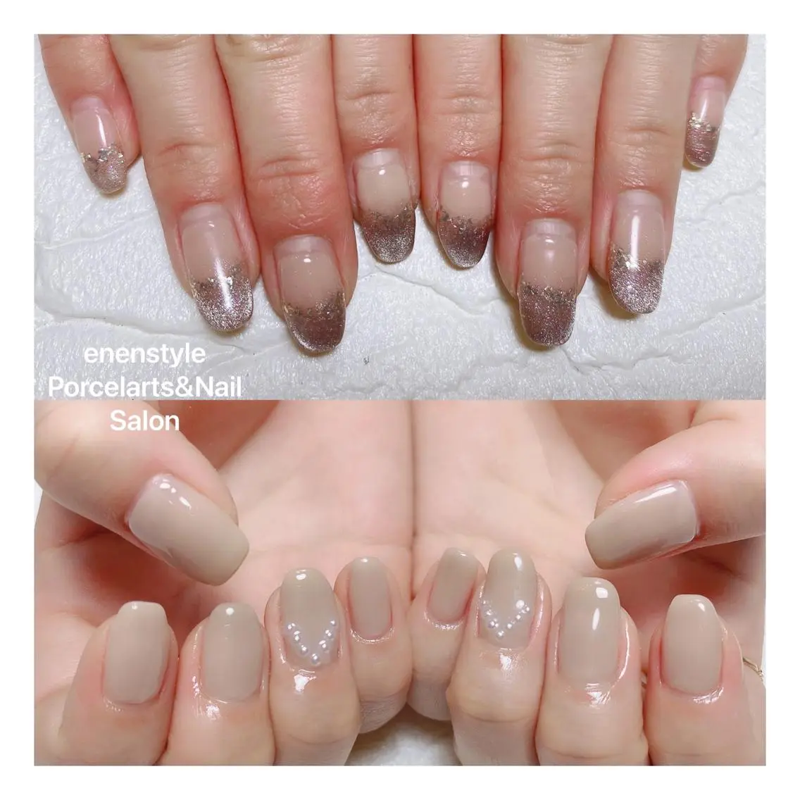 ミディアム ネイル 🐾enen style 🐾のネイルデザイン