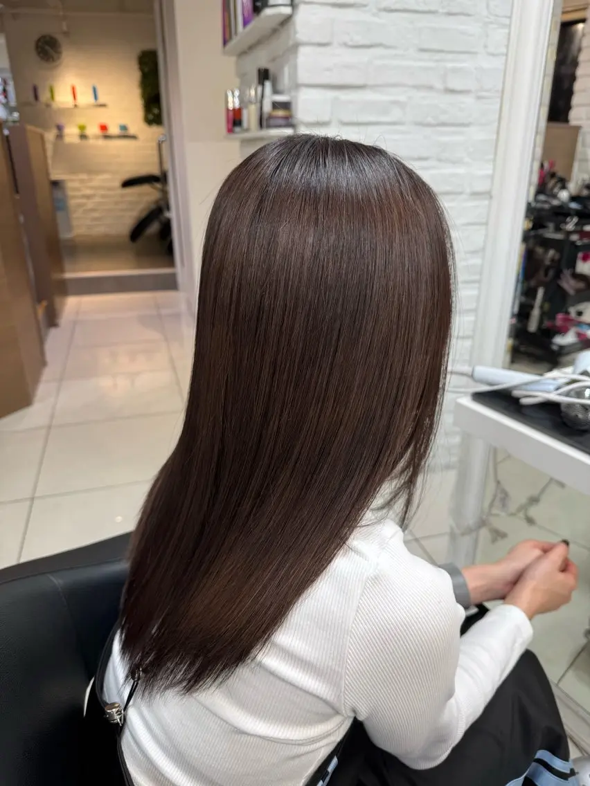 セミロング カラー ブラウンカラー 髪質改善 カット ヘアカラー トリートメント 【髪質改善】 kasumi🌷🌷のヘアスタイル