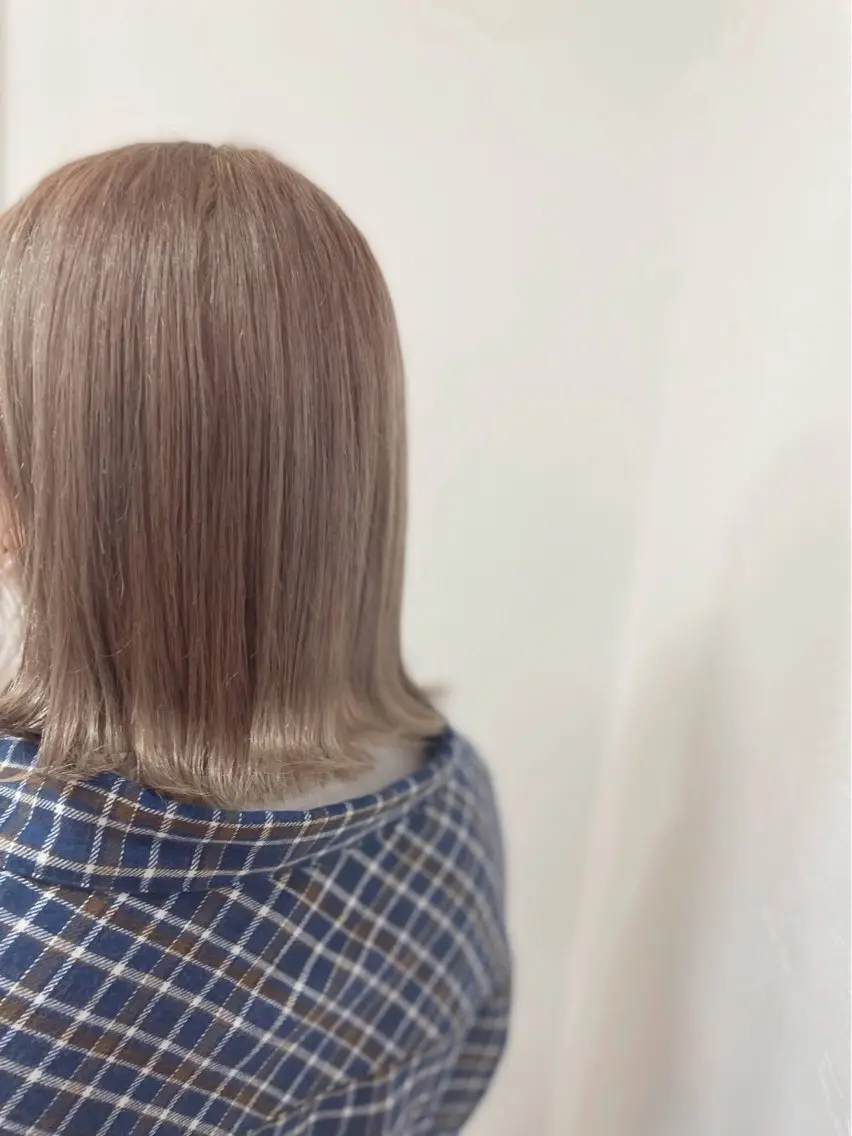 ミディアム カラー ヘアカラー トリートメント 💛🤍U too e’s /店長🧸のヘアスタイル