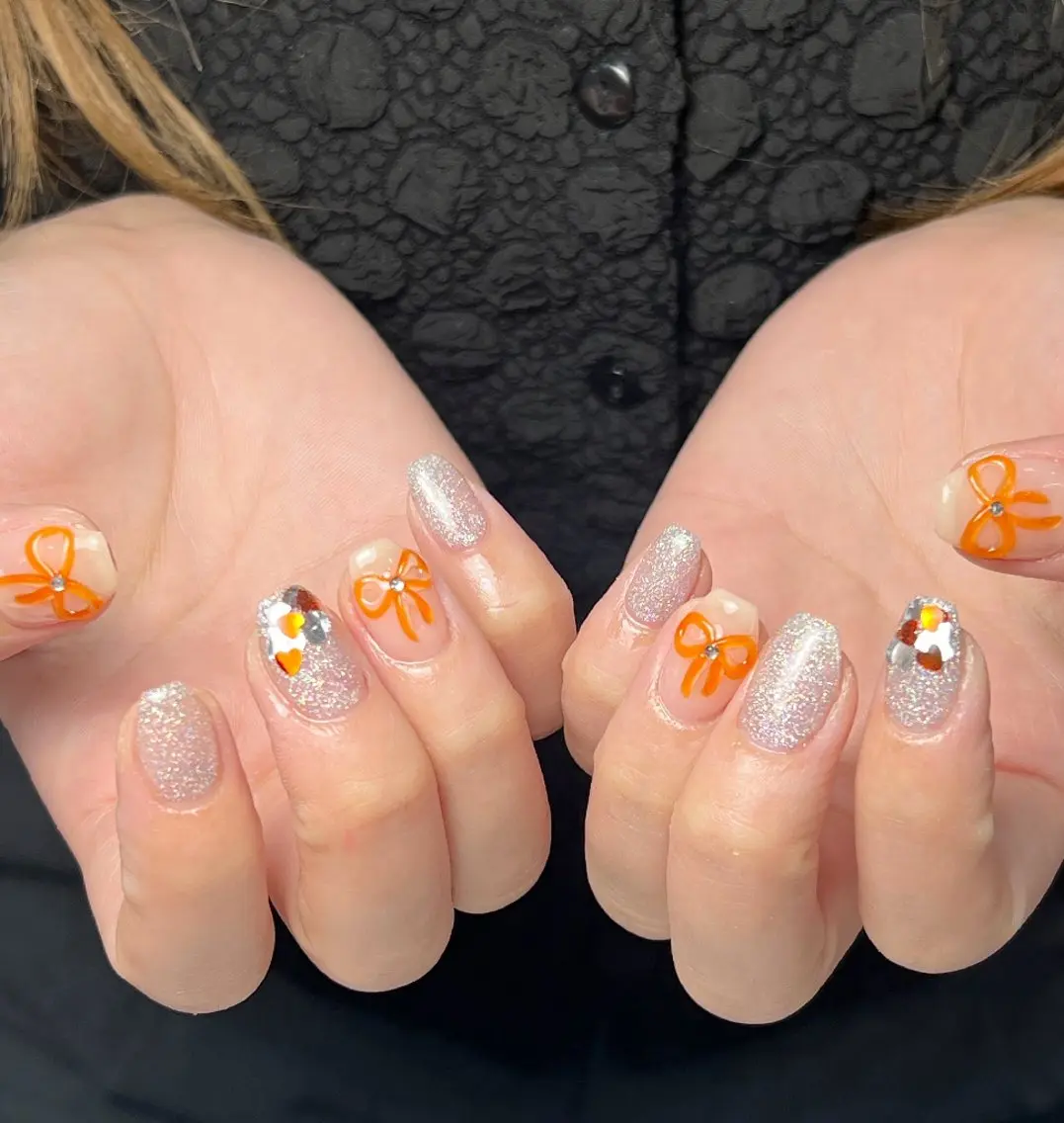 ネイル アートネイル フラワーネイル フットネイル ジェルネイル ガーリー ハンドネイル UM Nail Salonのネイルデザイン