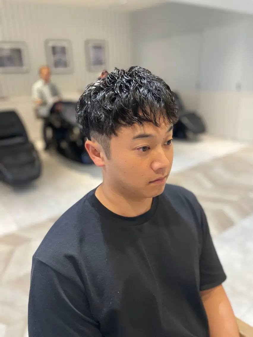 ショート パーマ メンズ カット パーマ メンズパーマ/カット / 古川 諒のヘアスタイル