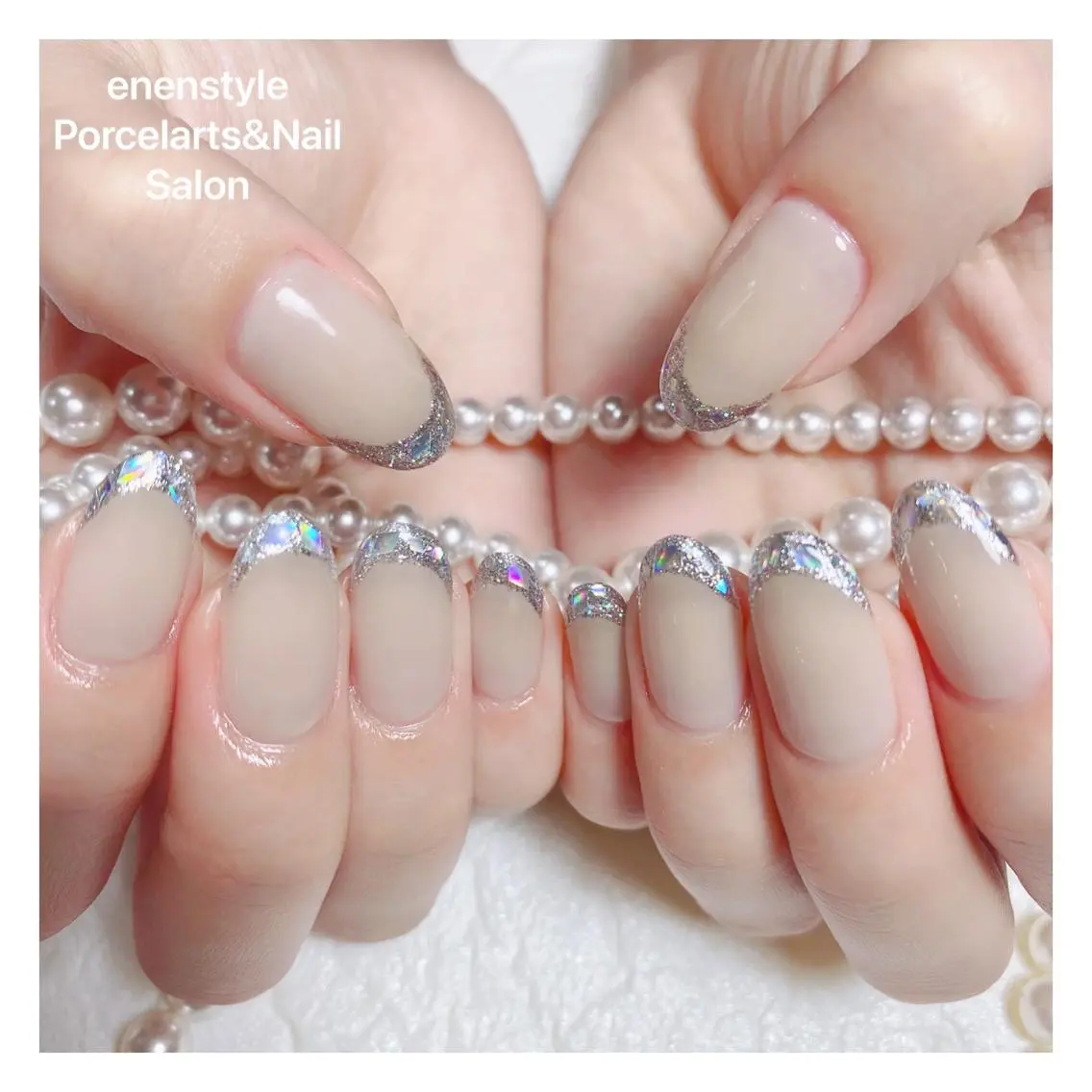 ミディアム ネイル 🐾enen style 🐾のネイルデザイン