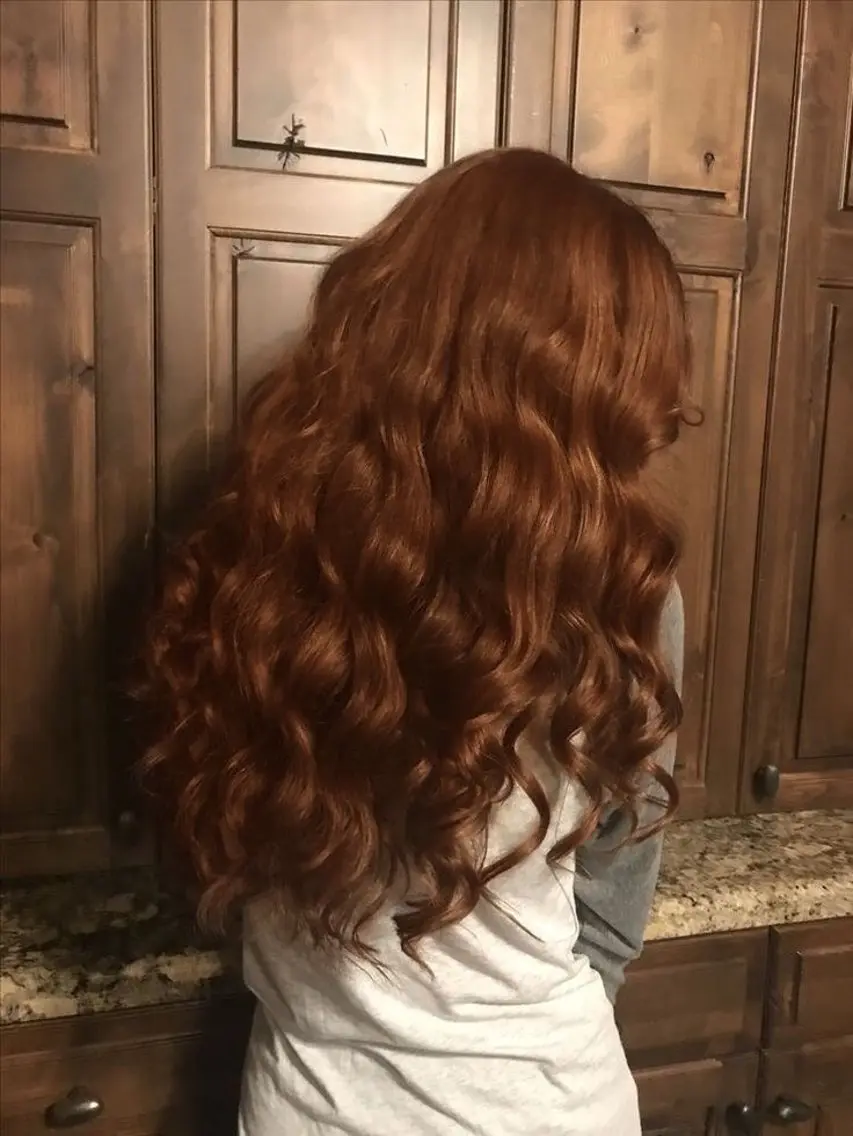 ロング カラー カット ヘアカラー minami🪷 暖色カラーのヘアスタイル