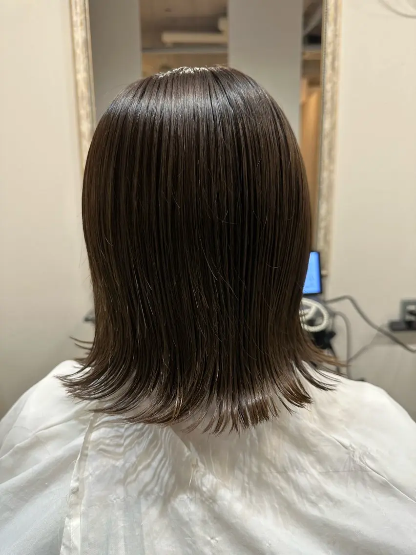 ショート カラー カット ヘアカラー トリートメント 福西晃希 【艶髪・髪質改善】のヘアスタイル