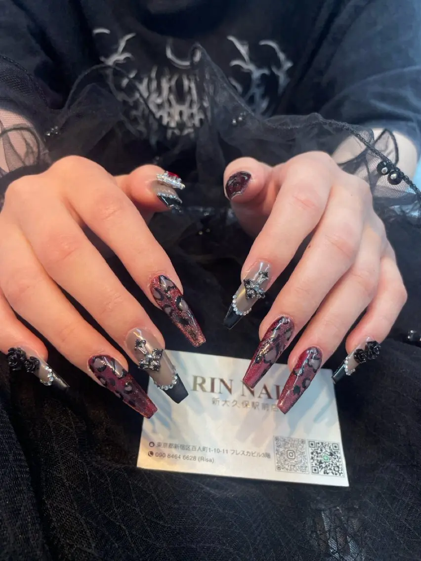 ネイル アートネイル フレンチネイル ジェルネイル 韓国ネイル ミラーネイル ハンドネイル Rin Nail 新大久保店のネイルデザイン