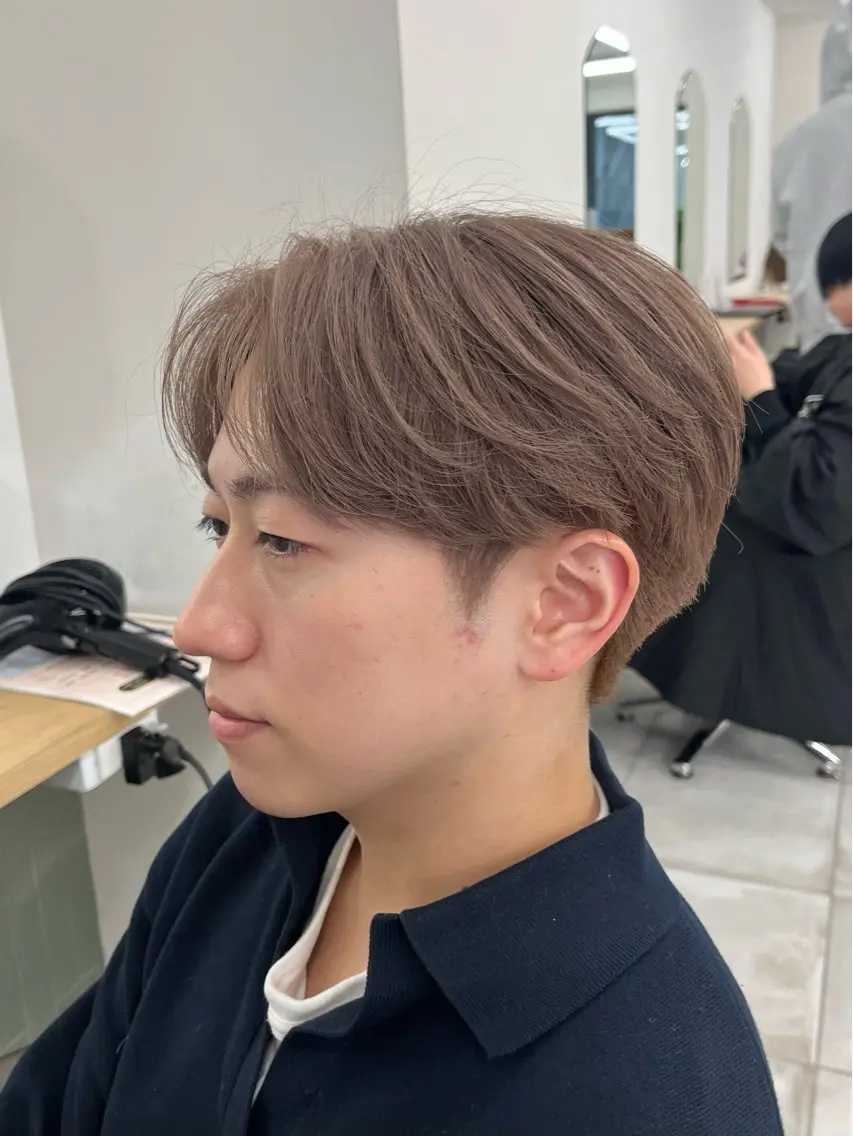 ショート カラー メンズ カット ヘアカラー トリートメント ヘアセット 🏆メンズヘア特化 🥇代表りんぺーのヘアスタイル