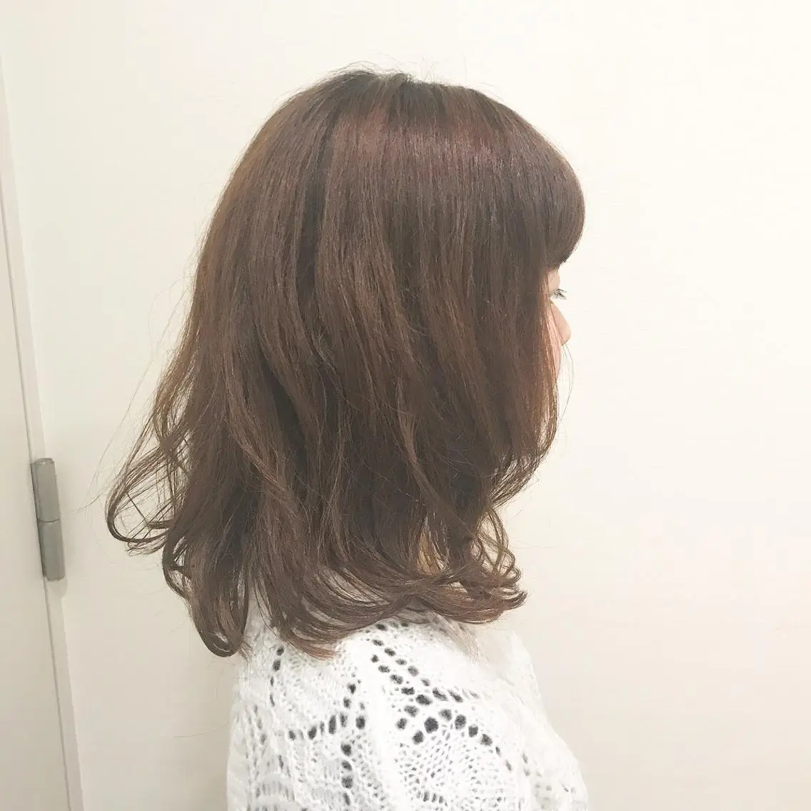 ミディアム パーマ 白浜 サキのヘアスタイル