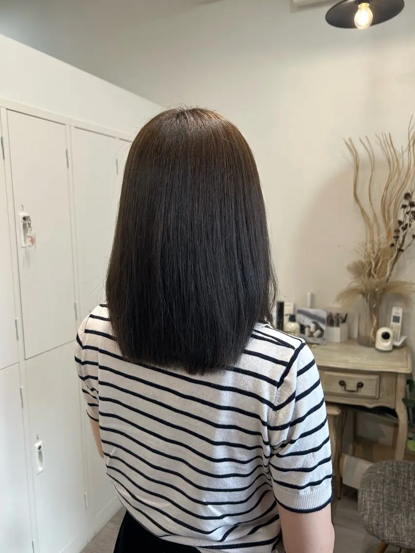 ミディアム カラー ROCCA hair ヒナのヘアスタイル
