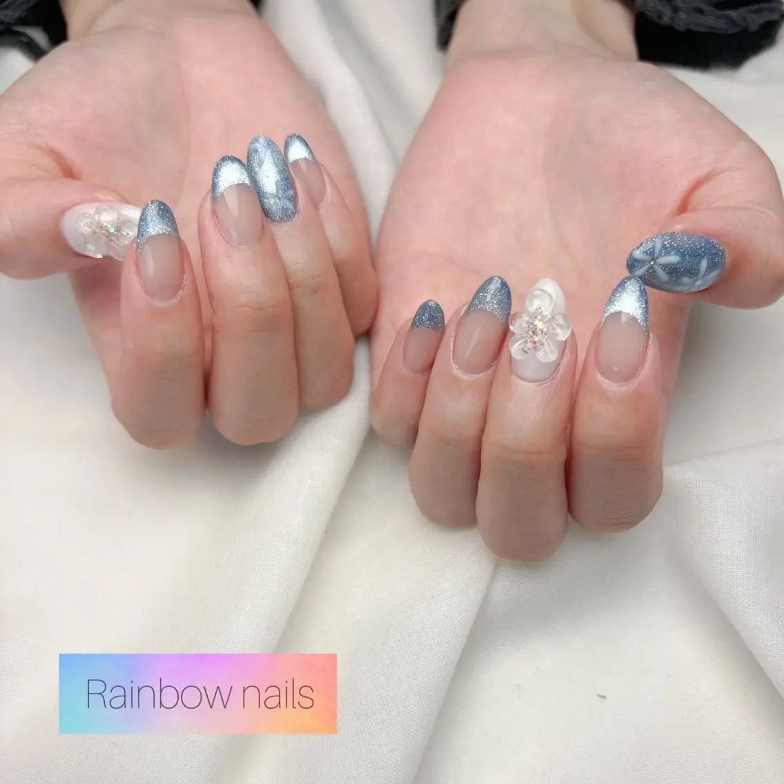 ネイル Rainbow nailsくろちゃんのネイルデザイン
