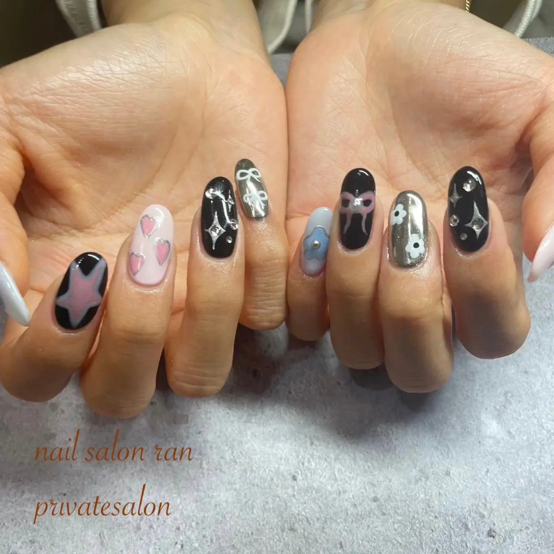 ネイル ハンドネイル ハンドケア nailsalon ranのネイルデザイン