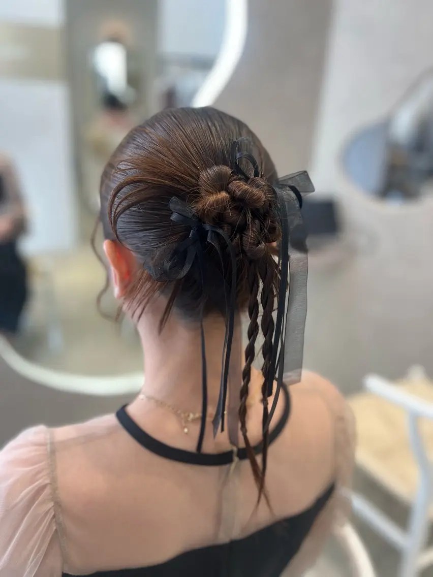 ヘアアレンジ ヘアセット 小池 夏美のヘアスタイル