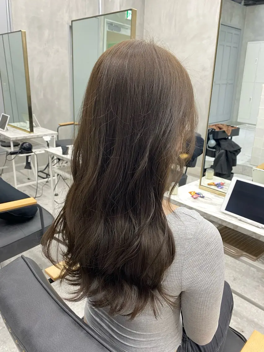 🌈平日限定🌈カット＋ワンカラー＋潤いプレトリートメント#韓国風＃ヘアケア＃ツヤ髪の写真