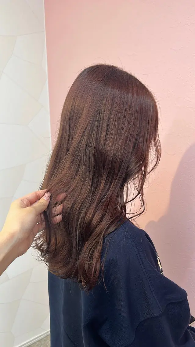 ロング カラー ヘアカラー トリートメント suehiro yunaのヘアスタイル