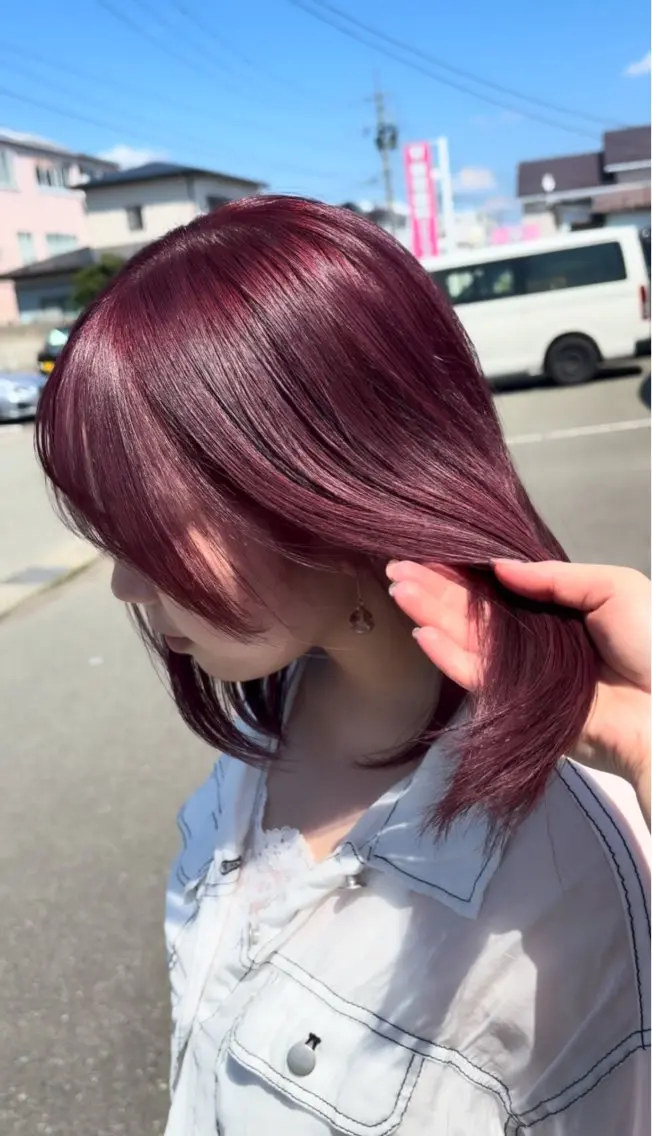 ミディアム カット ヘアカラー 畑澤 和果のマツエク・マツパデザイン