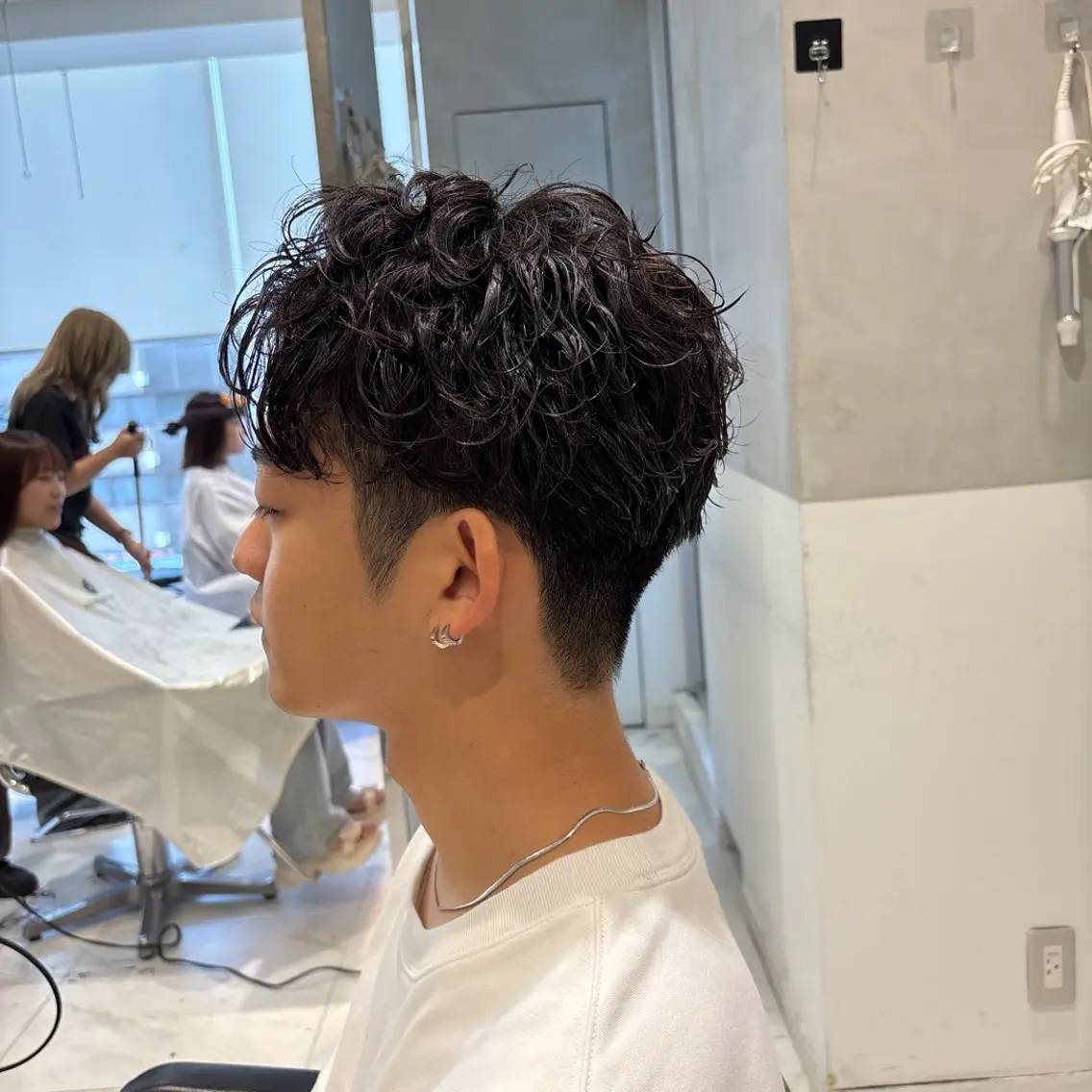 メンズ カット パーマ Rino🎀/盛れる 顔周りカット🪽✩のヘアスタイル