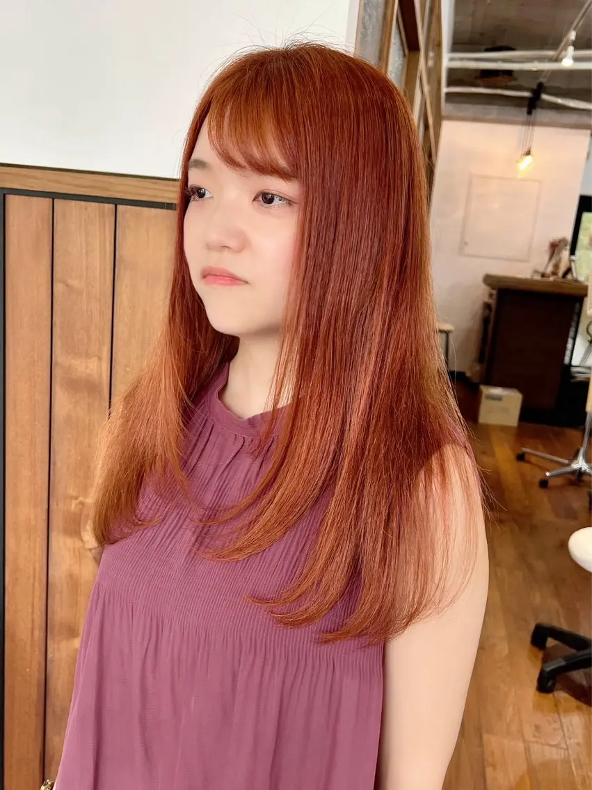ロング カラー ❤️Mimi/non ワンカラー❤️のヘアスタイル
