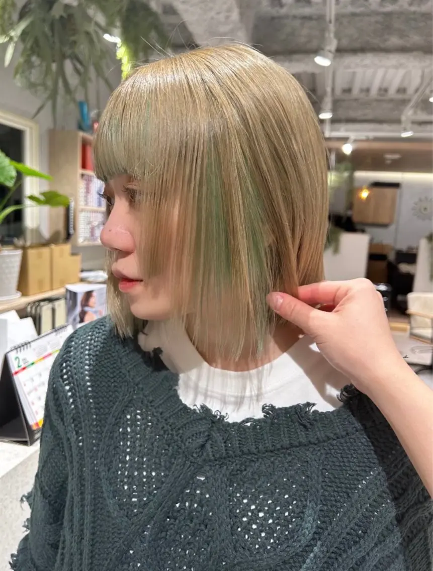 ミディアム ヘアカラー hair&eye🎀 /momoKaのヘアスタイル