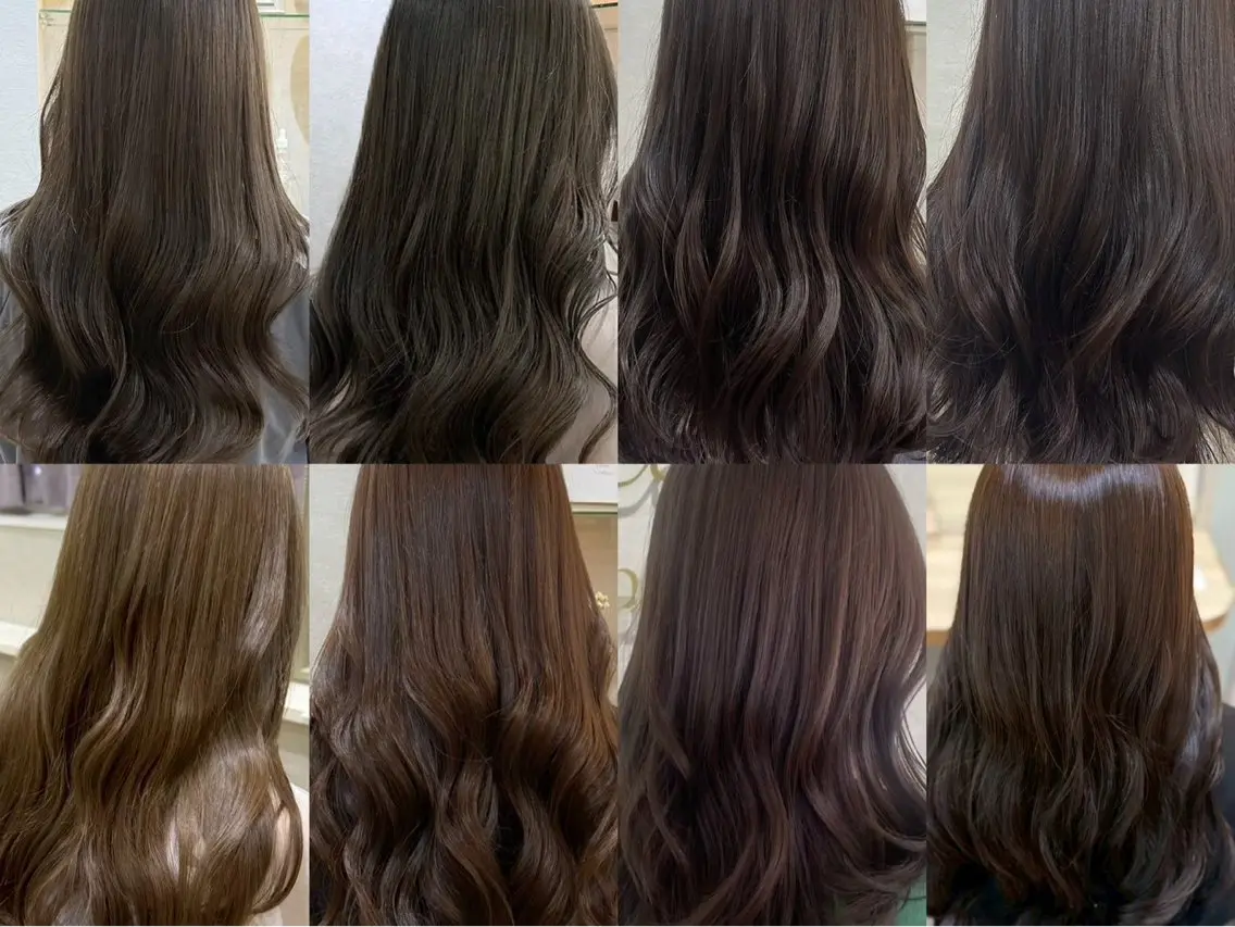 ロング ヘアカラー トリートメント 斉藤 結のヘアスタイル