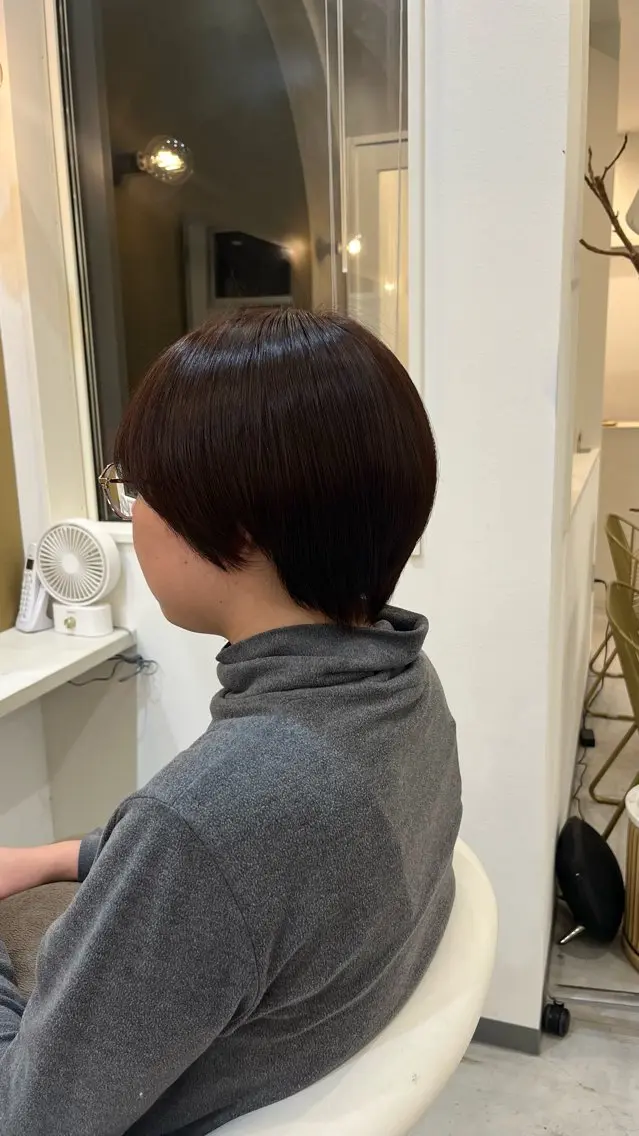 ショート 髪質改善 トリートメント ヘアカラー topa/高井 菜緒のヘアスタイル