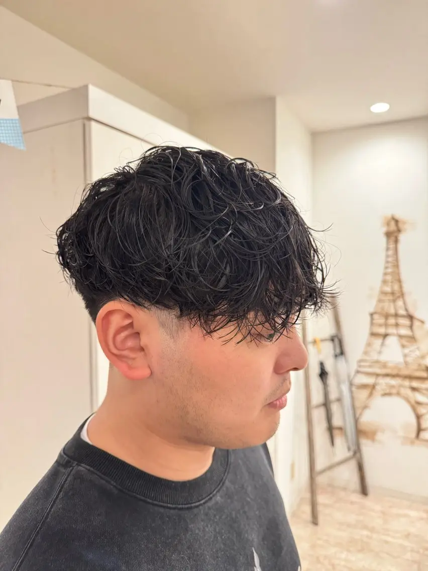 ショート パーマ メンズ メンズパーマ 菰田 愛輝のヘアスタイル