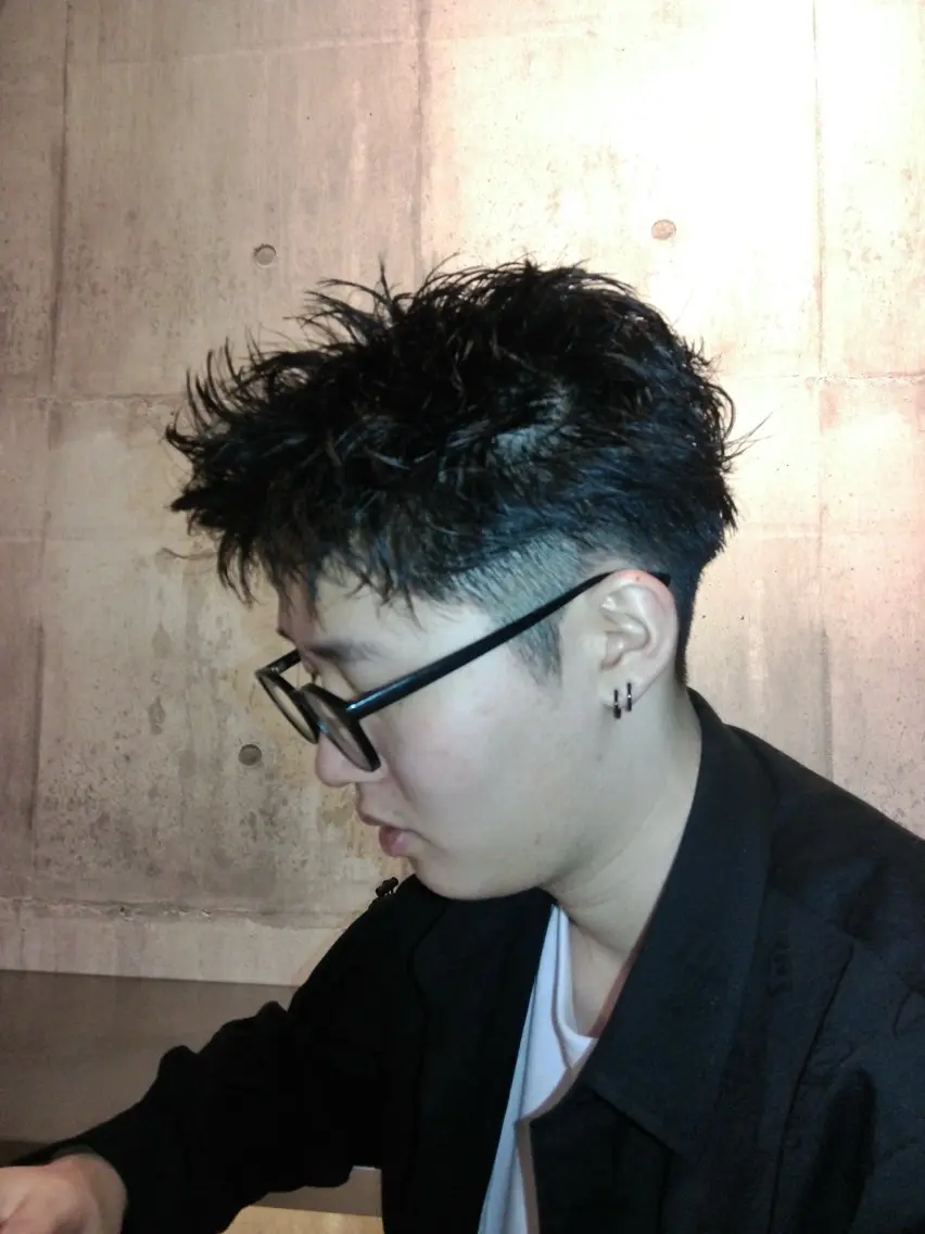 メンズ メンズパーマ カット パーマ 窪田 力也のヘアスタイル