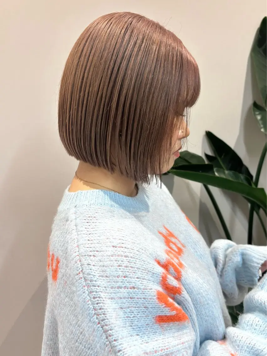 ショート カット ヘアカラー トリートメント ボブ/透明感カラー/ 似合わせ🌿高田知那のヘアスタイル