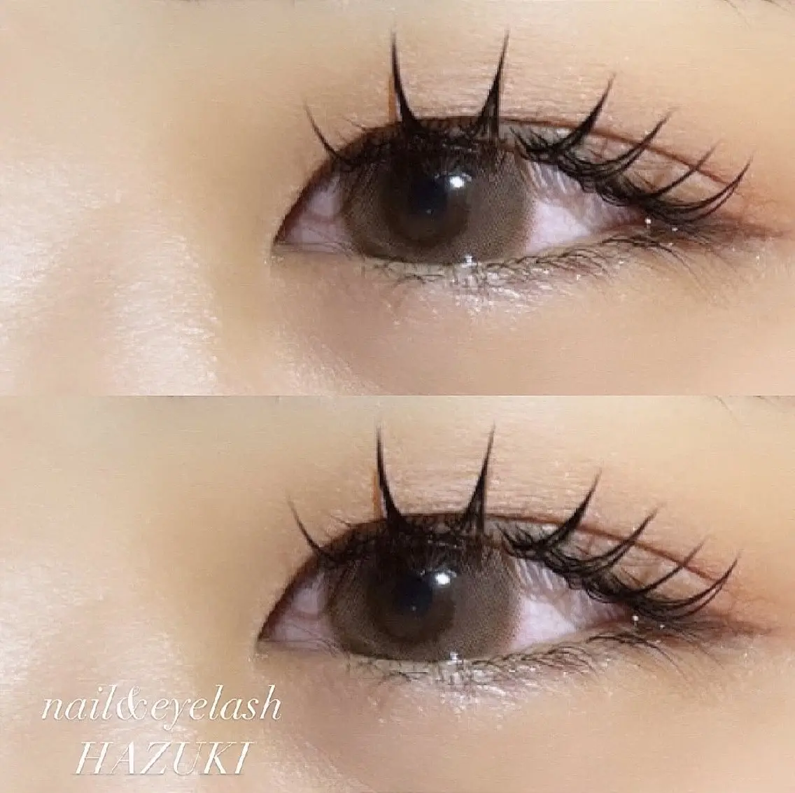 マツエク・マツパ 束感まつ毛 Dカール マツエク HAZUKI eyelashのマツエク・マツパデザイン