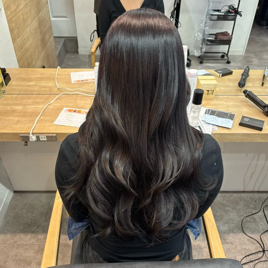 カラー 銀座：似合わせカラー オリーブ🫒アレンジのヘアスタイル