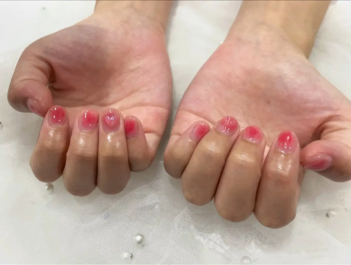 ネイル チークネイル Nail salon Cielel⟡Ayaのネイルデザイン