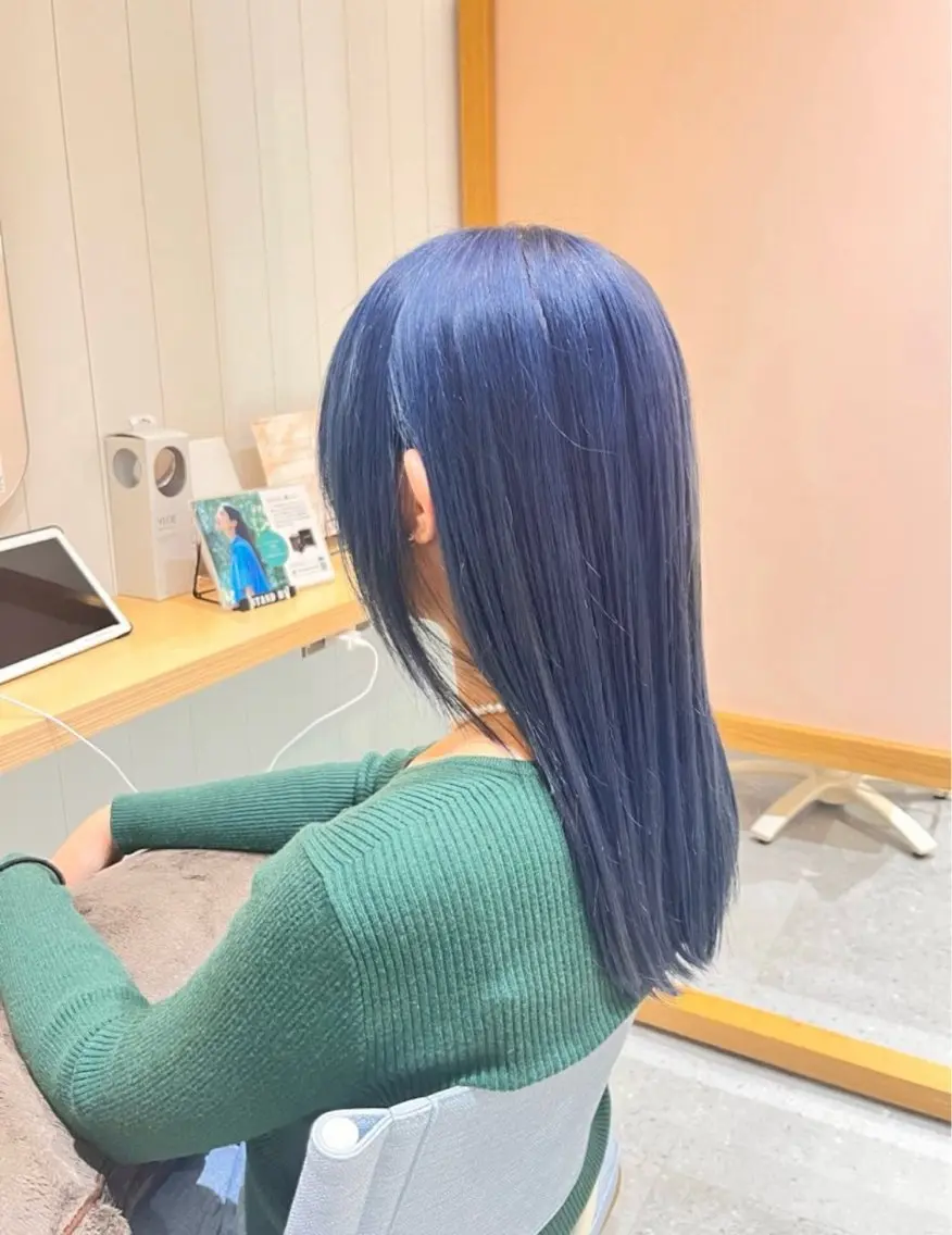 ロング カラー ブリーチ メンズパーマ・ カット モリヤ🌺のヘアスタイル
