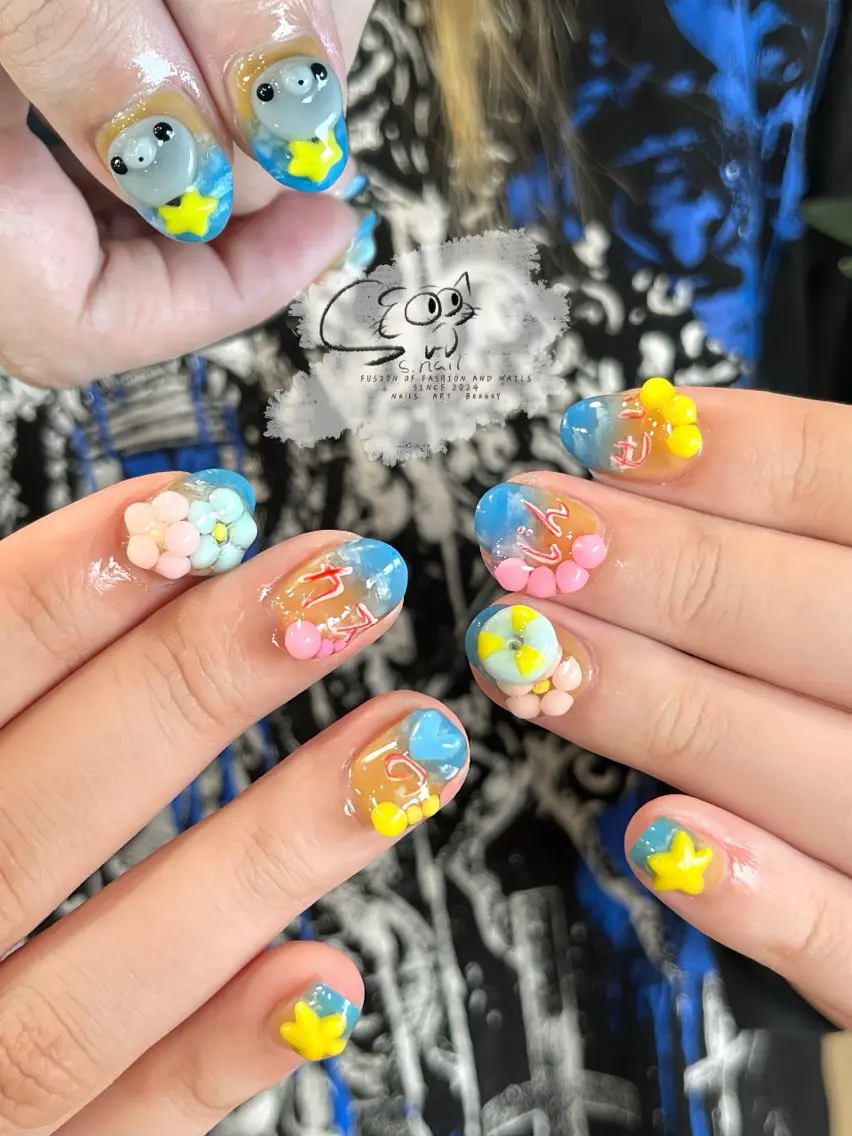 ネイル チークネイル フレンチネイル グラデーション マグネットネイル ワンカラーネイル S.nail _のネイルデザイン