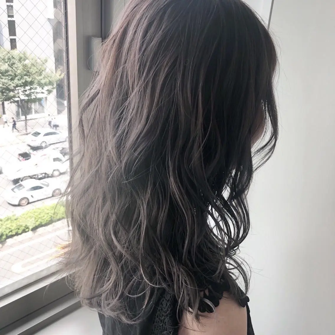 セミロング 🤎小顔レイヤー /ベージュ🤎友香のヘアスタイル