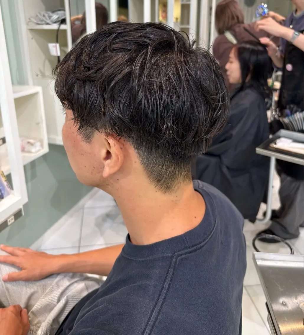 パーマ メンズ メンズパーマ カット パーマ トリートメント 藤原 歩香のヘアスタイル
