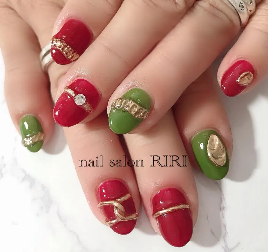 ネイル 冬ネイル クリスマス RIRI リリのネイルデザイン