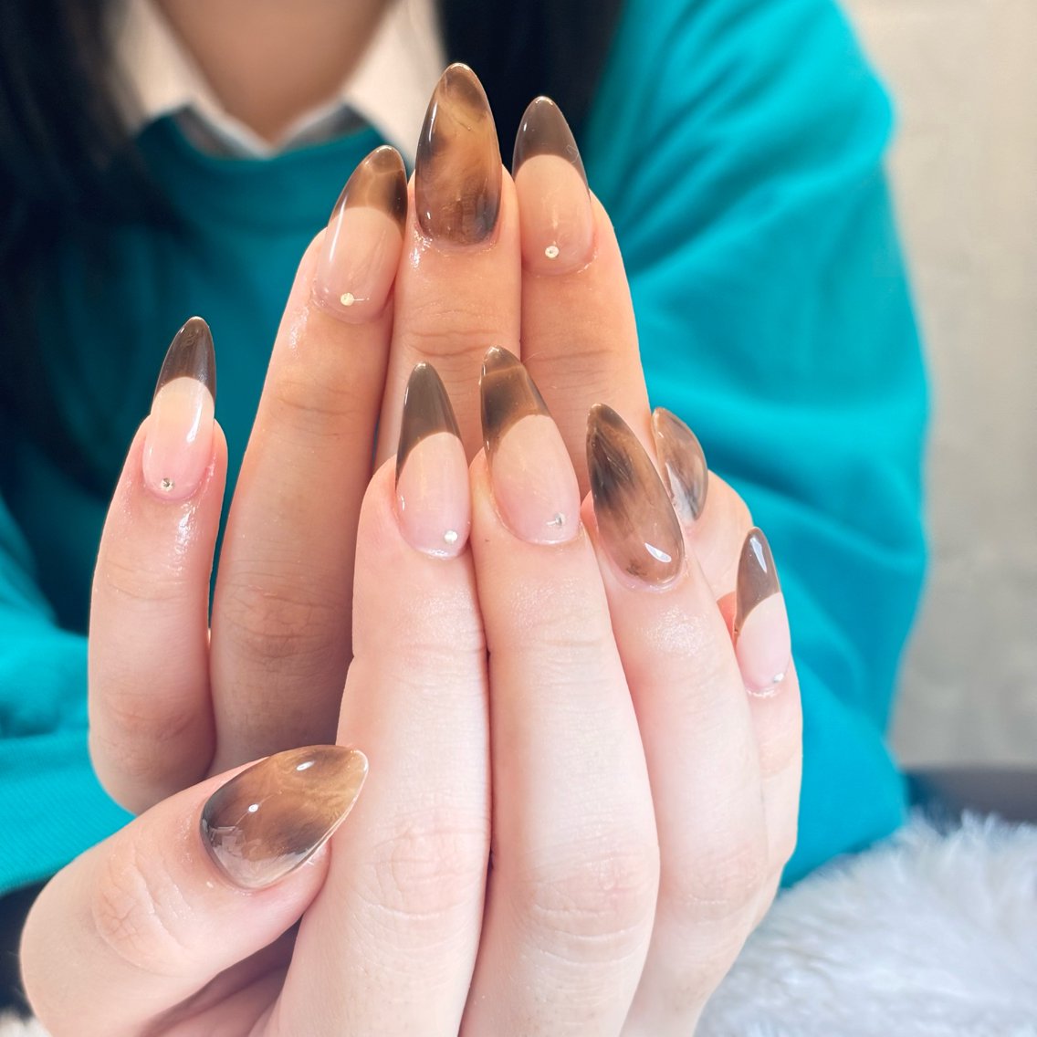 ネイル 長さ出し フレンチネイル 韓国ネイル マグネットネイル ミラーネイル ハンドネイル kiwami305 nail salonのネイルデザイン