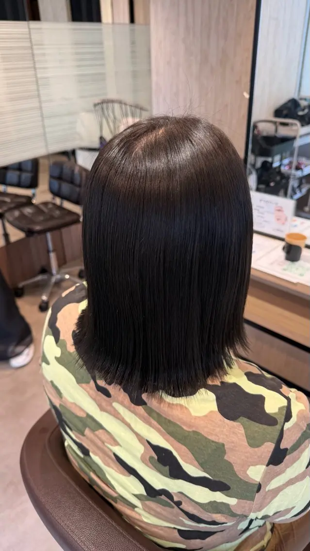 ショート ヘアカラー トリートメント 𝖱𝖺𝗂𝗆𝗎 /艶カラー/横浜のヘアスタイル