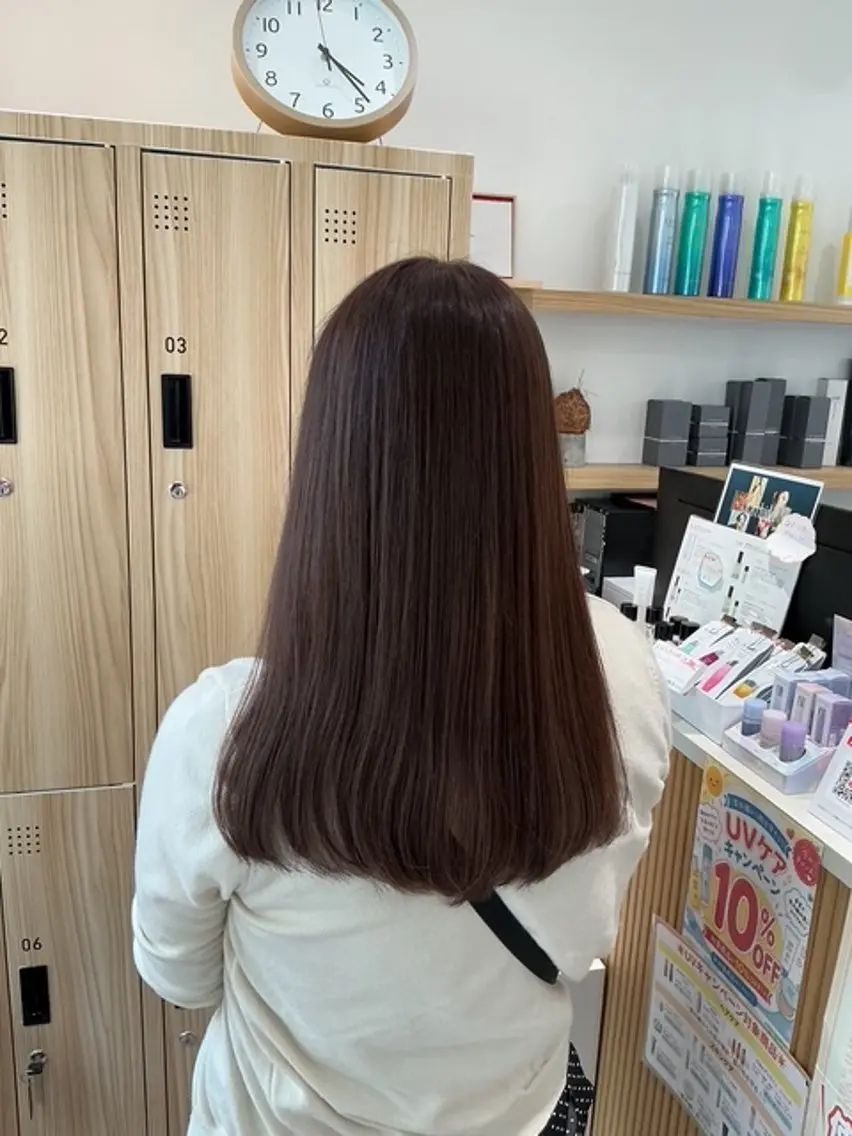 ロング カラー ブラウンカラー カット ヘアカラー 田端みおと🐱ダブル カラー/髪質改善💕のヘアスタイル