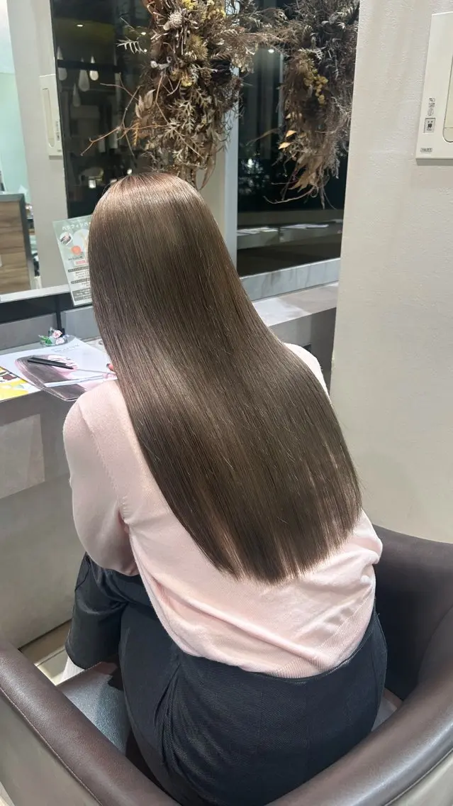 :minimo限定🤍:酸性ストレート【髪質改善ダメージレス🌟】+トリートメントの写真