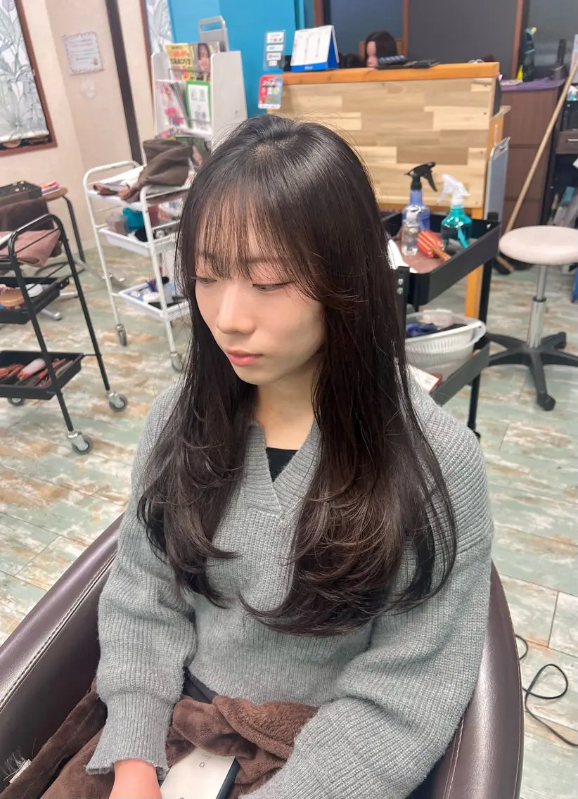 ロング カット 田牧 みゆきのヘアスタイル