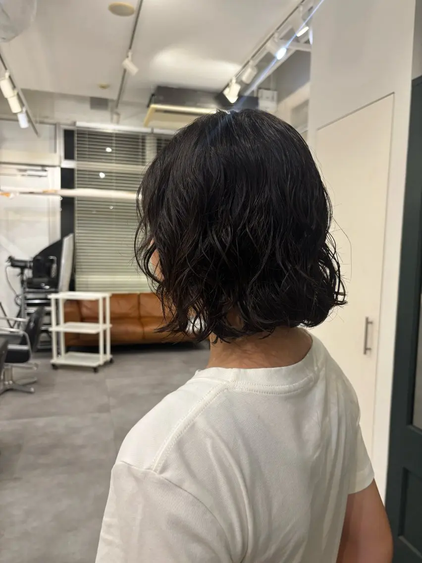 ショート パーマ カット パーマ トリートメント ハードパーマ Rico💜のヘアスタイル