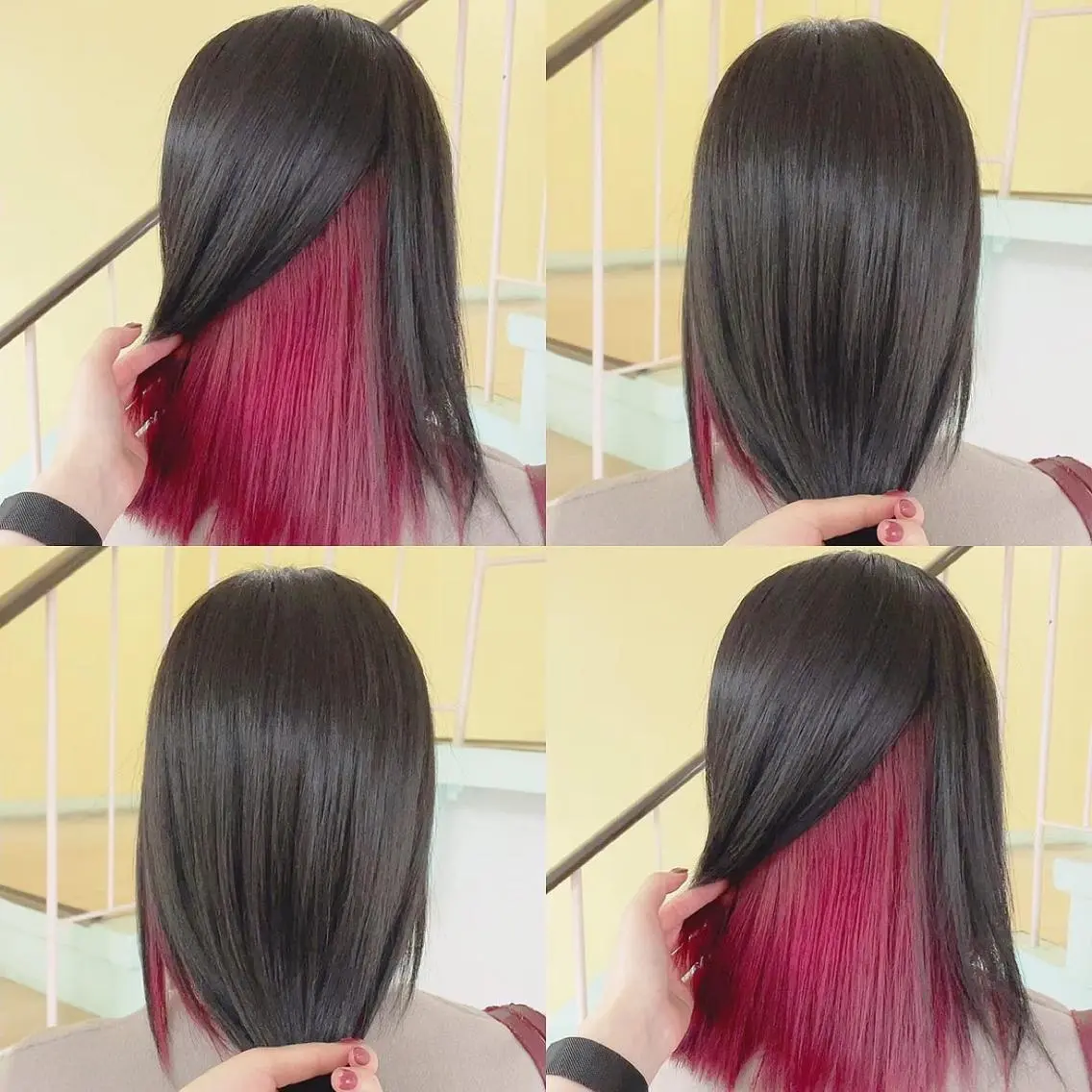カラー ヘアカラー トリートメント 渋谷:インナーカラー ／🍒エリカ🍒のヘアスタイル