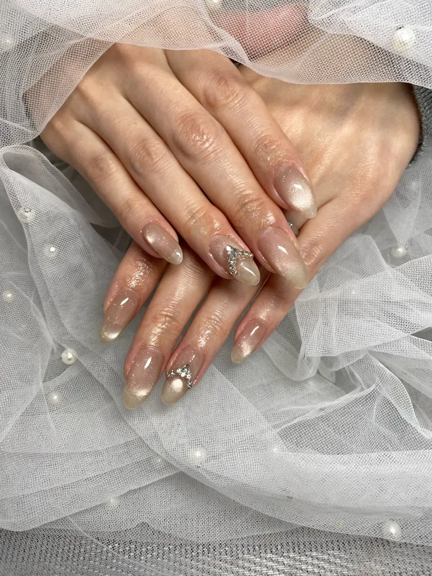 ネイル キラキラネイル マグネットネイル 🦋✨ MARIKO✨🦋のネイルデザイン