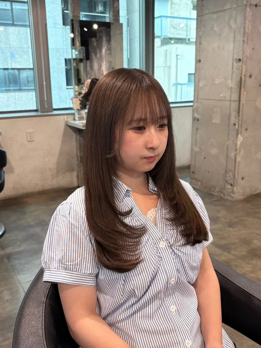 ロング カラー カット ヘアカラー ハイトーン 横浜💞ミオのヘアスタイル