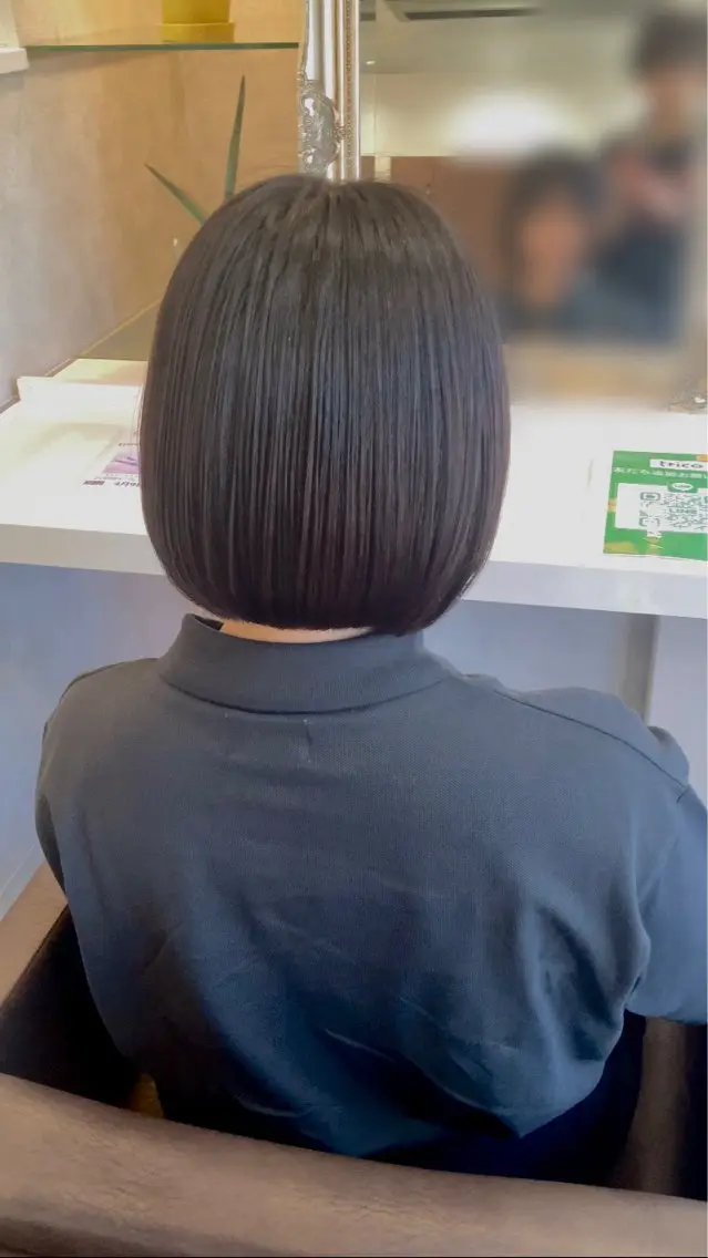 ショート 縮毛矯正 ぱく みやんのヘアスタイル