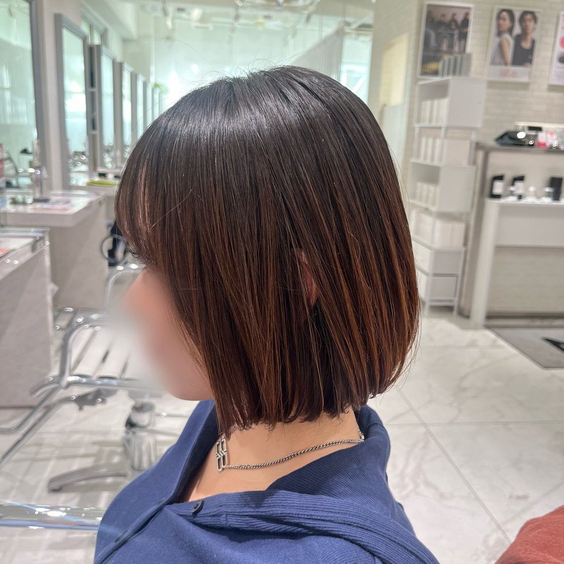 ショート カラー ボブ 韓国風ヘア 似合わせカット 橋本 七海のヘアスタイル